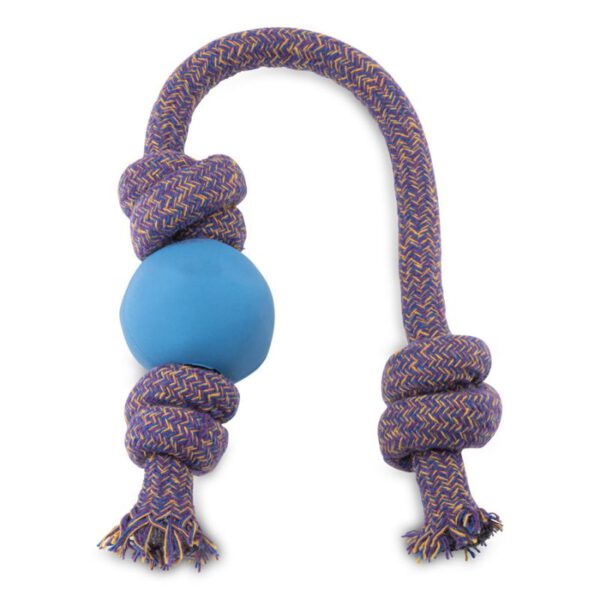 Beco Ball mit Seil blau