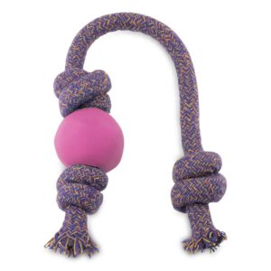 Beco Ball mit Seil pink
