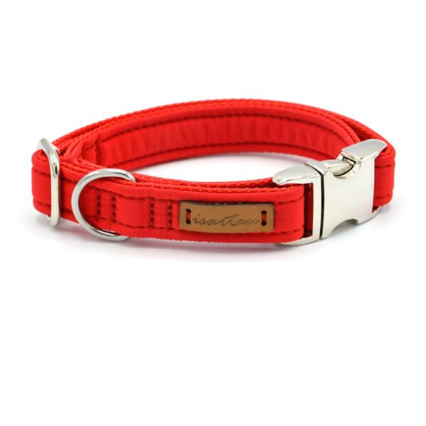 Isartau Halsband Softie Rot Silber