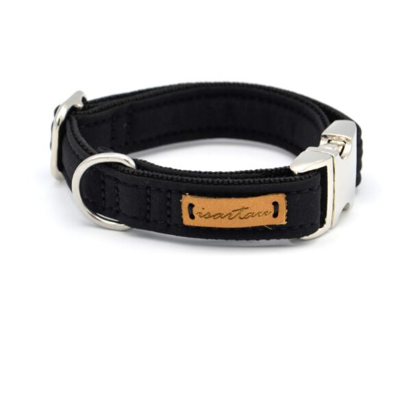 Isartau Halsband Softie Schwarz Silber