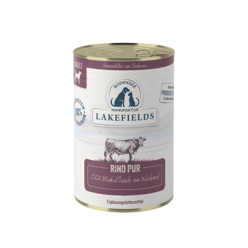 Lakefields Nassfutter Rind Pur