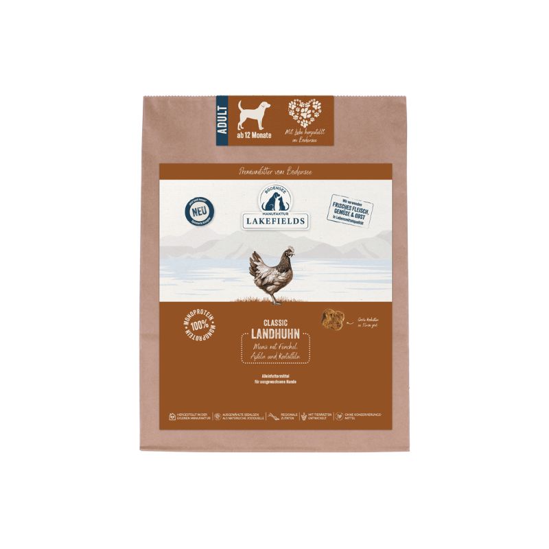 Lakefields Trockenfleisch Menü Huhn