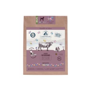 Lakefields Trockenfleisch Menü Rind Welpe