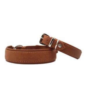 Maul Halsband Classic Soft Cognac
