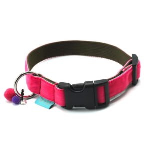 MooiZo Halsband Velvet Pink Grün